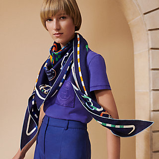【大人気！】HERMES triangle geant ex libris スカーフ Ex-Libris giant triangle | Hermès USA